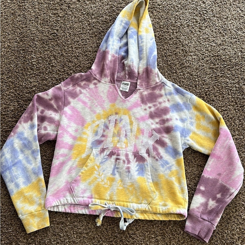 PINK Crop Hoodie